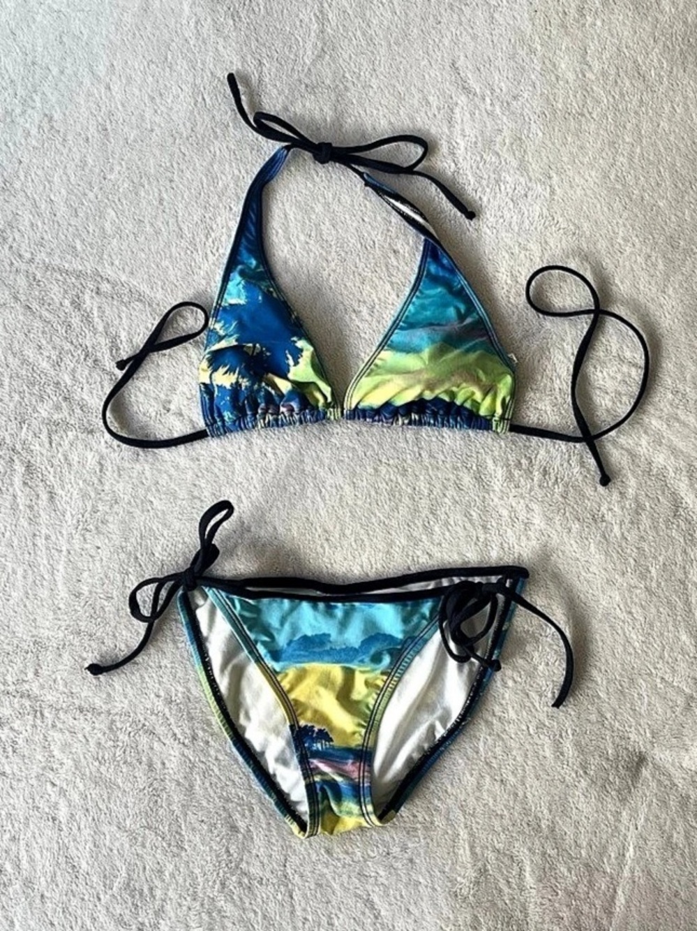 Vintage String Bikini Set Size Medium